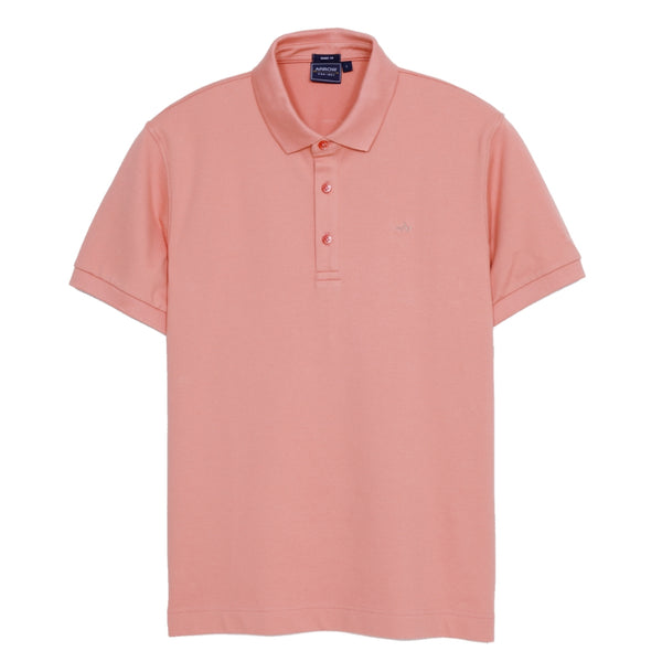 ARROW POLO เสื้อโปโล สีพื้น ทรง Smart สีเหลือง และ ชมพู MPCM834 