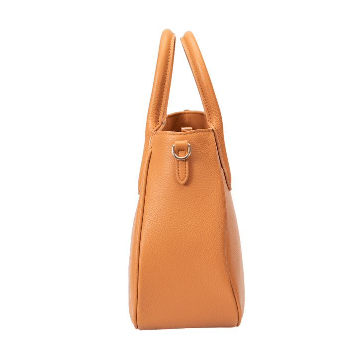 Louis Fontaine กระเป๋าถือ+สายสะพายยาว รุ่น FLARE - สีน้ำตาล 