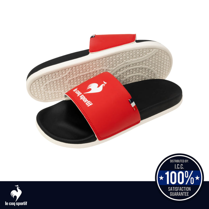 le coq sportif รองเท้าแตะชาย-หญิง รุ่น LCS SLIDE สีแดง-ดำ (รองเท้า, sandals, Sport, Unisex, lecoq) ICCSHOPPING