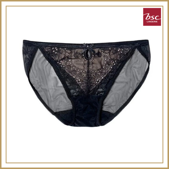 BSC Lingerie Panty กางเกงชั้นในเซ็กซี่ ลูกไม้ ซีทรู รูปเเบบ บิกินี่มีให้เลือก 4 สี - BU1618_R25
