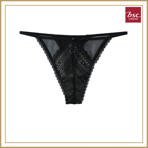 BSC Lingerie กางเกงชั้นในเซ็กซี่ ลูกไม้ ซีทรู รูปเเบบ จีสตริง มีให้เลือก 3 สี รุ่น BU8361_R25 ICCSHOPPING