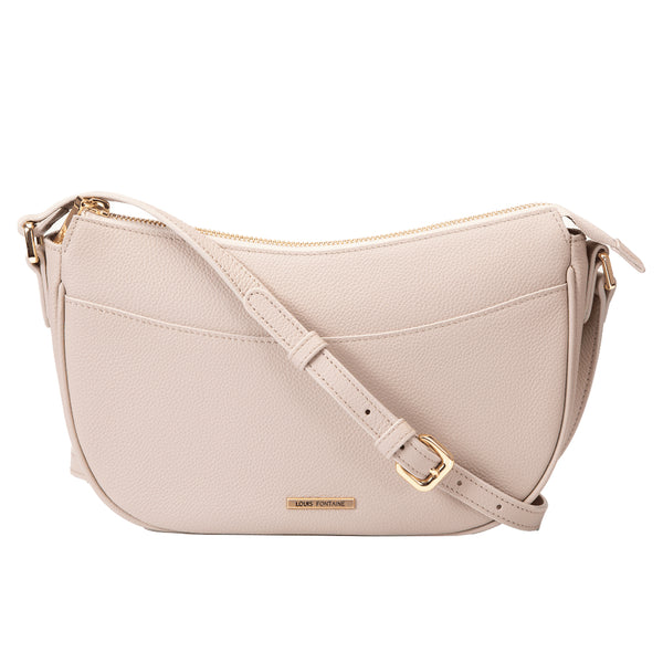 Louis Fontaine กระเป๋าสะพาย Cross Body รุ่น FLARE - สีครีม 