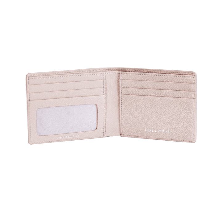 Louis Fontaine กระเป๋าสตางค์พับสั้น รุ่น FLARE - สีครีม 