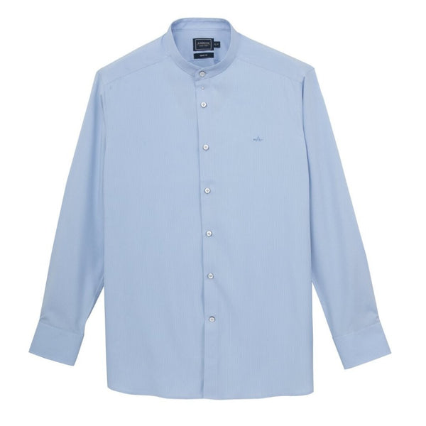 ARROW PROFREX SHIRT เบา สบาย ไม่ยับ แค่ลูบก็เรียบ - เสื้อเชิ้ต คอจีน แขนยาว ทรง SMART สีฟ้า MACM305 BU 