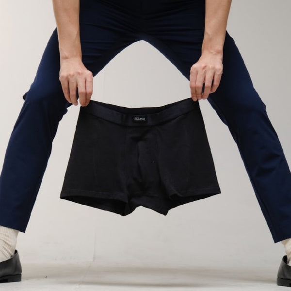 era-won กางเกงในไข่สะอาด Zinc Plus Anti-bac Underwear trunks สี ดำ