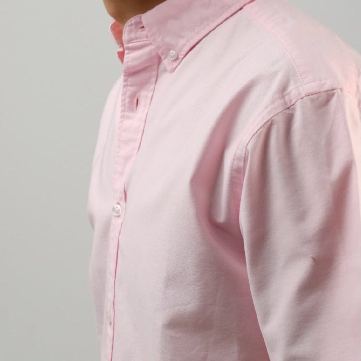 era-won เสื้อเชิ้ต รุ่น OXFORD SHORT-SLEEVED SHIRT สี Pink club ICCSHOPPING