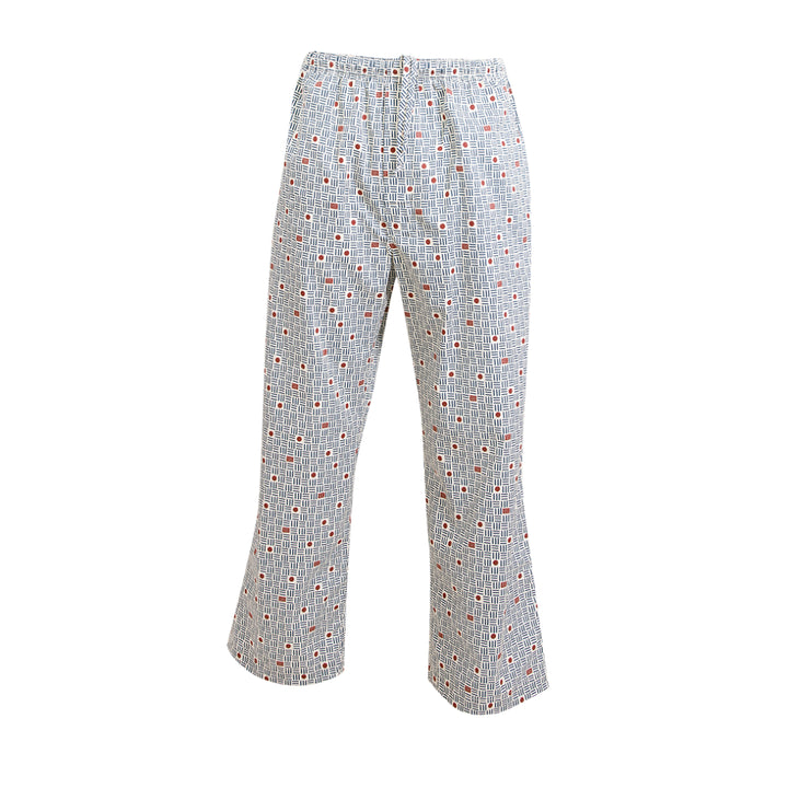 Guy Laroche ชุดนอนแขนสั้น ขายาว คอปก Cotton Print สัมผัสนุ่ม บางเบา สีครีม (JPP5971W4CR) 