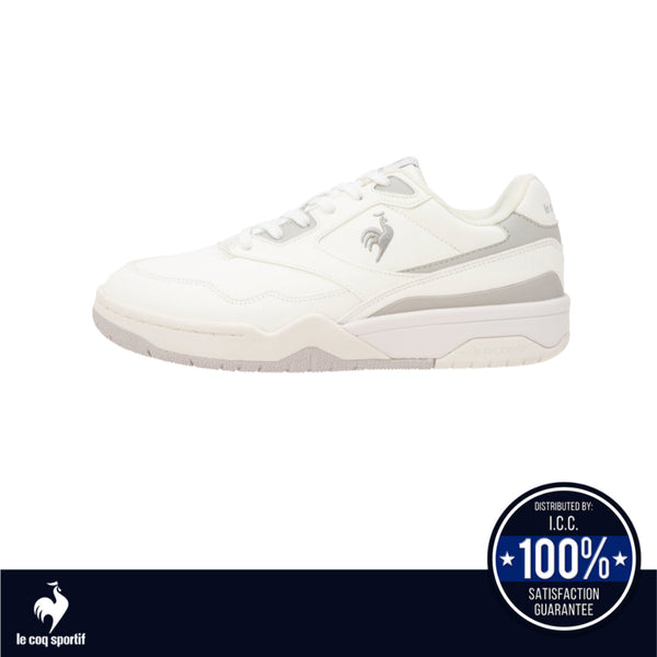 le coq sportif รองเท้าชาย-หญิง รุ่น LCS T 1100 สีขาว-เทา (รองเท้าผ้าใบ, แฟชั่น, แบบผูกเชือก, Unisex) ICCSHOPPING