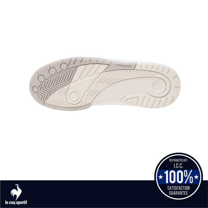le coq sportif รองเท้าชาย-หญิง รุ่น LCS T 1100 สีขาว-เทา (รองเท้าผ้าใบ, แฟชั่น, แบบผูกเชือก, Unisex) ICCSHOPPING