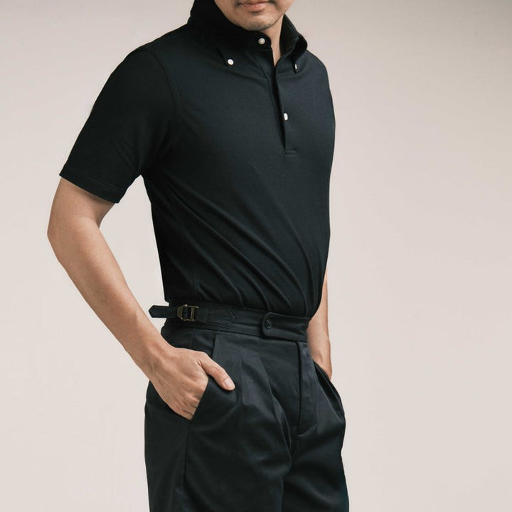 era-won POLO SLIM-FIT Collection "Brother" สี Black era-won
