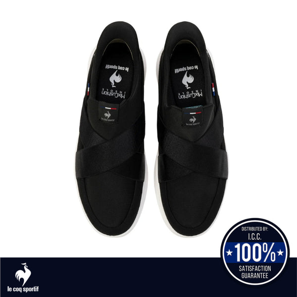 le coq sportif รองเท้าผู้หญิงรุ่น LCS MARNE DBSP SI สีดำ (รองเท้าผ้าใบแฟชั่น,สลิปออน,ผ้าใบผู้หญิง) ICCSHOPPING