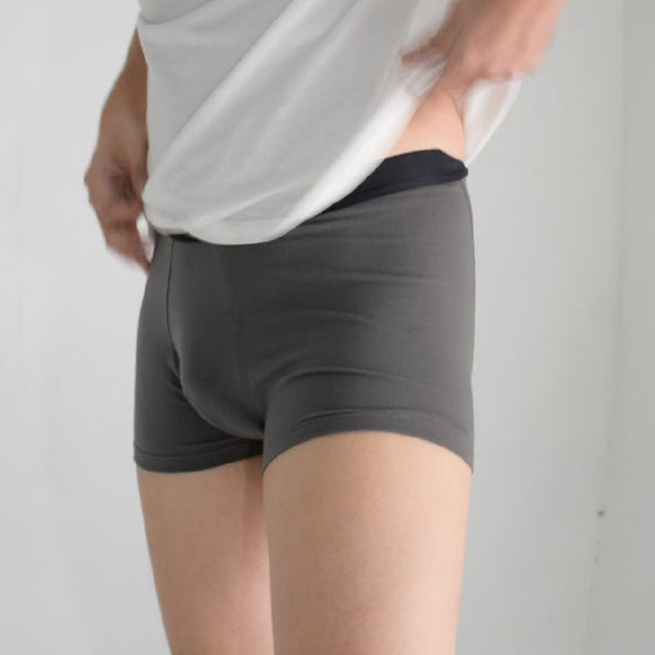 era-won กางเกงในไข่สะอาด Zinc Plus Anti-bacteria Underwear ทรง trunk สี GREY 2 ชิ้น