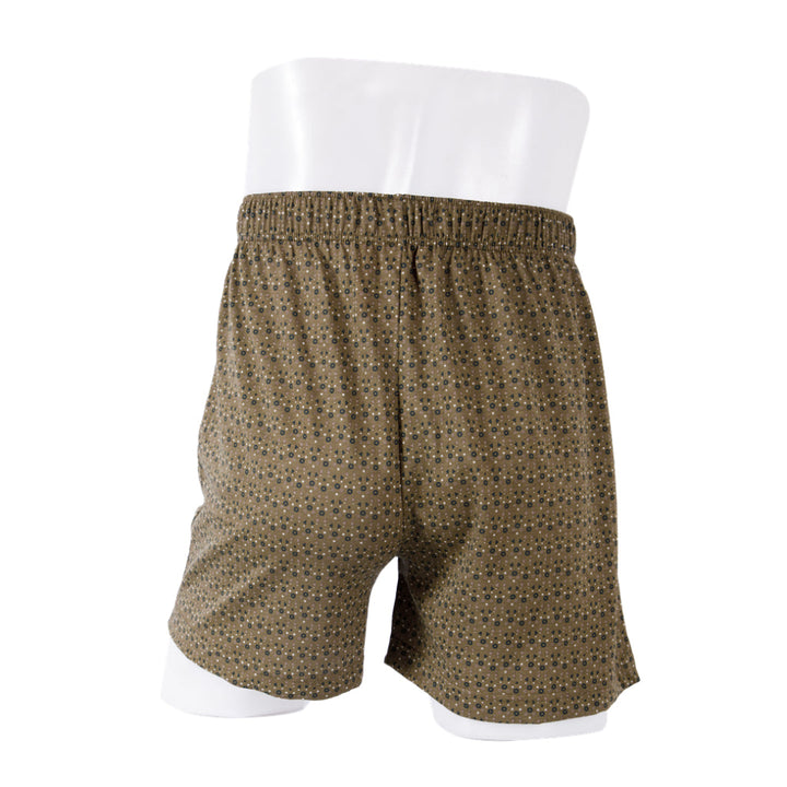 ARROW LITE BOXER SHORTS กางเกงบ๊อกเซอร์ชาย พิมพ์ลาย สีน้ำตาล  รุ่น ZX611BR ICCSHOPPING