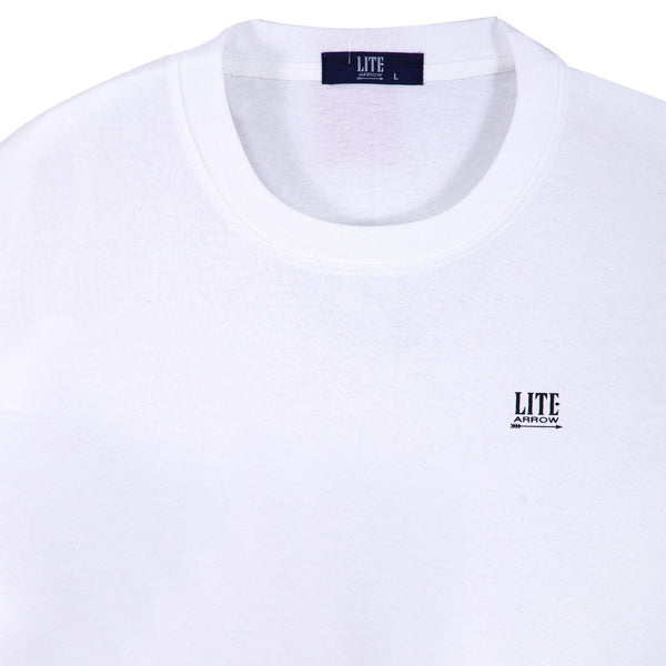 ARROW LITE T-SHIRT คอกลมแขนยาวผ้า Cotton สีขาว ICCSHOPPING