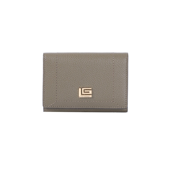 Guy Laroche กระเป๋าNAME CARD  แบบมีฝาปิด หนังอัดลายลิ้นจี่ สีเขียวขี้ม้า รุ่น AGP0921NS6GRS ICCSHOPPING