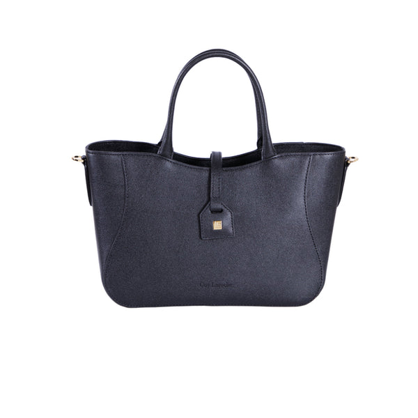 Guy Laroche กระเป๋าถือ+สายสะพายยาว หนังแข็งอัดลายเม็ดทราย - สีดำ รุ่น AGH0962FS6BLM