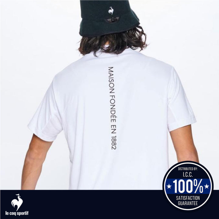 Le Coq Sportif Golf เสื้อกอล์ฟแขนสั้น คอตั้ง ผู้ชาย ICCSHOPPING
