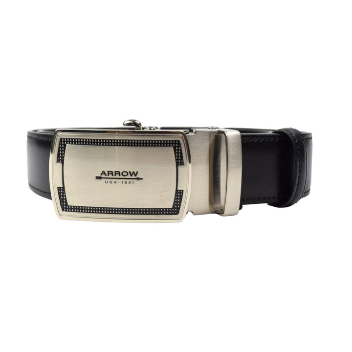 ARROW  เข็มขัดหัว Auto Belt (หนังวัวแท้) สีน้ำตาล , สีดำ รุ่น MYCB606 ICCSHOPPING