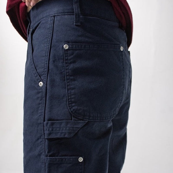 era-won กางเกงยีนส์ มีกระเป๋าข้าง รุ่น CARPENTER DENIM COLOR สี Navy-Draft ICCSHOPPING