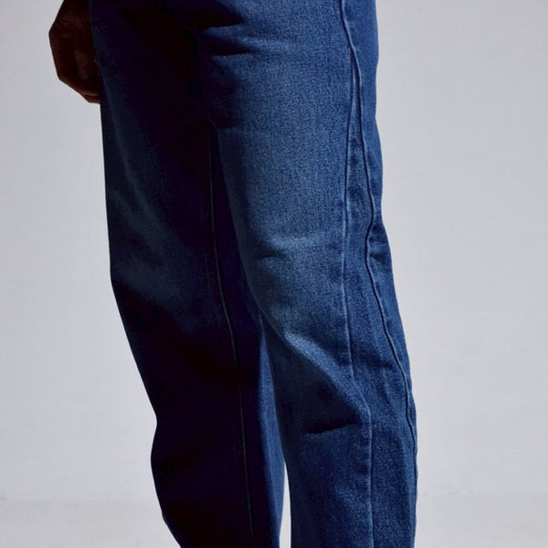 era-won กางเกงยีนส์ขาม้า รุ่น SEMI-FLARE DENIM 5 POCKET สี Light blue wash ยีนส์สีน้ำเงิน-Draft ICCSHOPPING