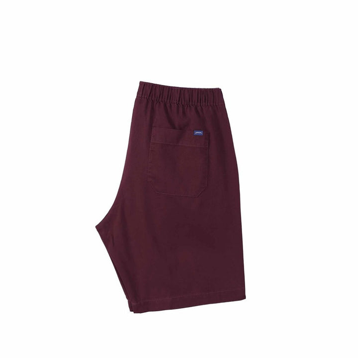 ARROW SHORT PANTS  กางเกงขาสั้นเอวยางยืด สีแดงมารูน  รุ่น-MHCC2C1W4CSMR ICCSHOPPING