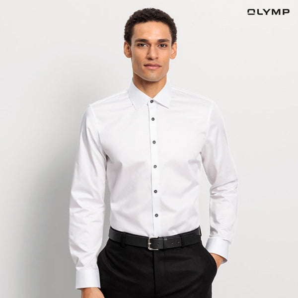 OLYMP No.Six Shirt เสื้อเชิ้ตชาย ทรงเข้ารูป ยืดหยุ่นได้ดี SPRI24 เสื้อทำงาน รวมรุ่น ICCSHOPPING