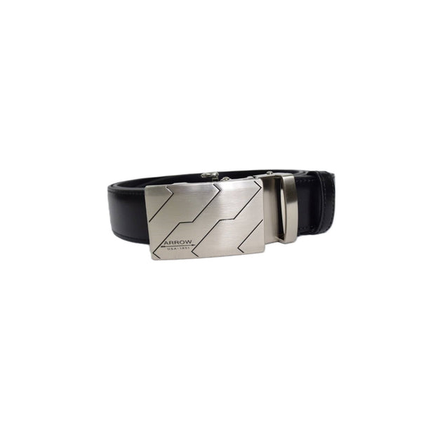 ARROW เข็มขัดผู้ชาย หัวออโต้ล็อค Auto Belt (หนังวัวแท้จากอิตาลี) สีดำ รุ่น MYCB616