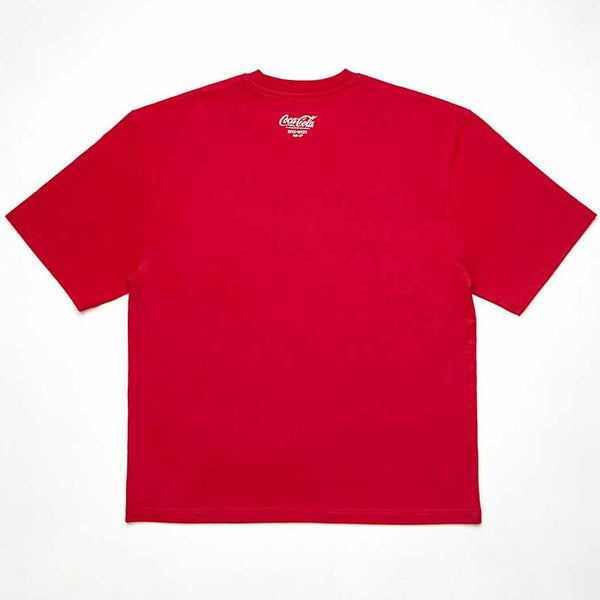 era-won T-Shirt Oversized era-won เสื้อยืดเอราวอนโอเวอร์ไซส์แขนสั้น สำหรับคุณผู้ชาย สกรีน x Coca Cola สี แดง ICCSHOPPING