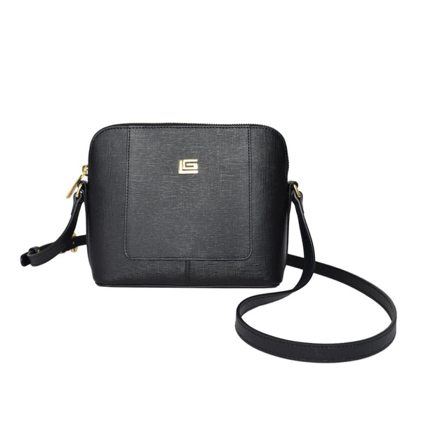 Guy Laroche กระเป๋าหนัง สายสะพายยาว สีดำ รุ่น AGH1071CW6BLM