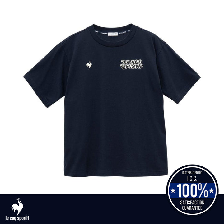 le coq sportif เสื้อยืดแขนสั้นลายกราฟิกกีฬา (ลำลอง, ออกกำลังกาย, กันแดด, แห้งเร็ว, T-shirt, Sport) ICCSHOPPING