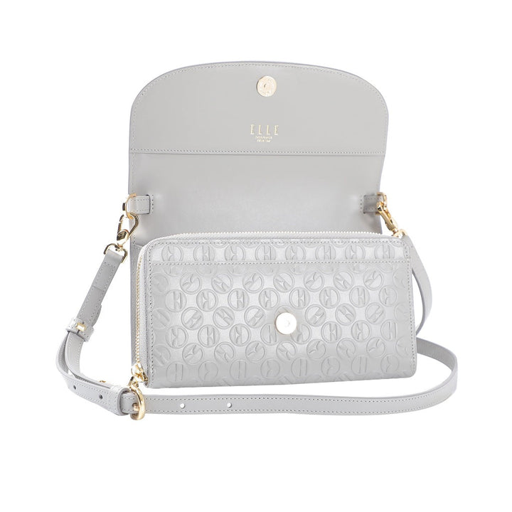 ELLE  Phone Wallet Bag  กระเป๋าธนบัตรใส่โทรศัพท์มือถือ   หนังวัวแท้ 100%  มี 2 สี รุ่น EWW114225 ICCSHOPPING