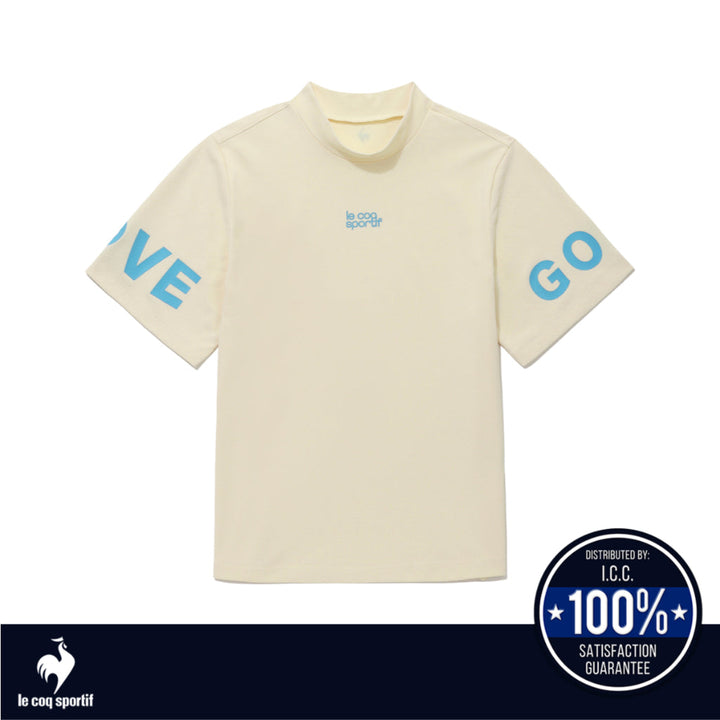 Le Coq Sportif Golf เสื้อยืดคอกลมผู้หญิง แขนสั้น ICCSHOPPING