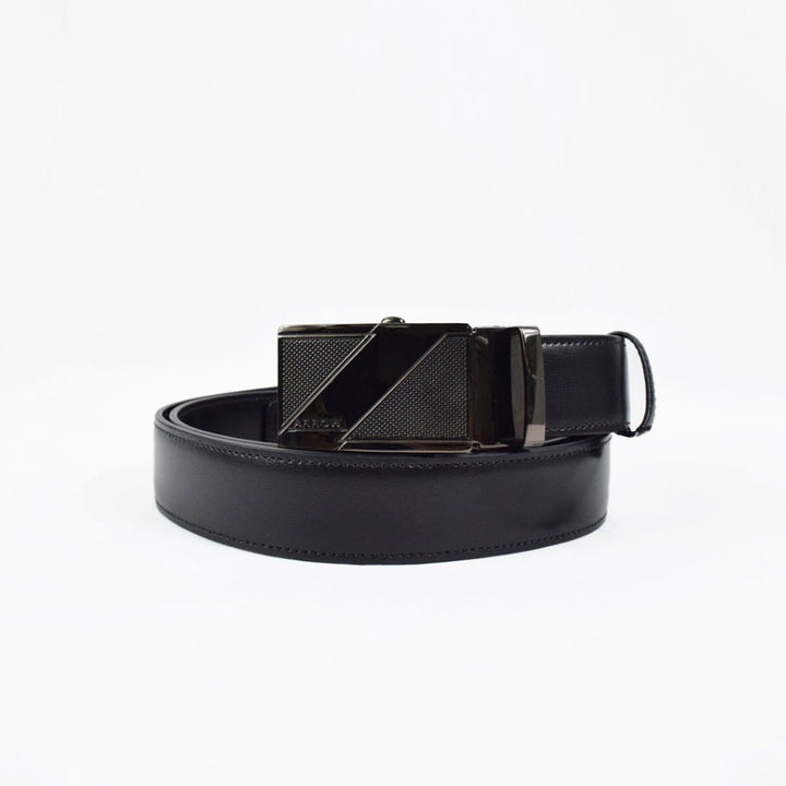 ARROW  เข็มขัดหัวAuto Belt (หนังวัวแท้) สีดำ  รุ่น MYCB602 ICCSHOPPING