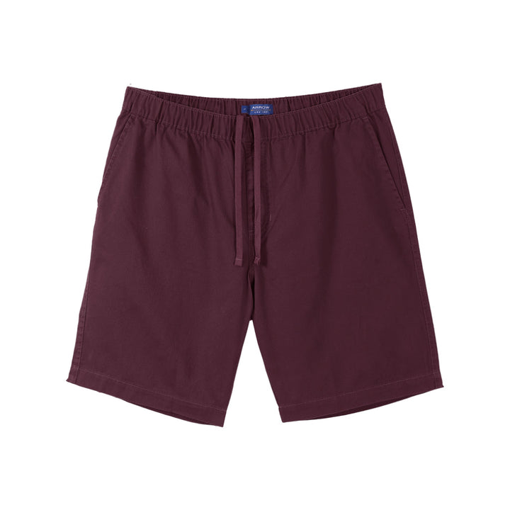 ARROW SHORT PANTS  กางเกงขาสั้นเอวยางยืด สีแดงมารูน  รุ่น-MHCC2C1W4CSMR ICCSHOPPING