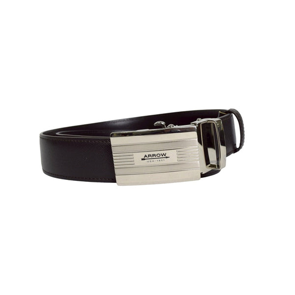 ARROW เข็มขัดผู้ชาย หัวออโต้  Auto Belt  (หนังวัวแท้จากอิตาลี)  สีดำ มี 2 ขนาดความยาวให้เลือก  รุ่น  MYCB610