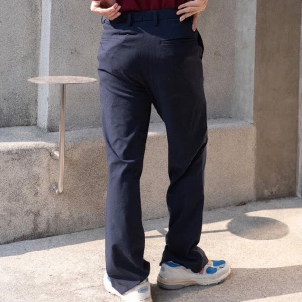 era-won กางเกงขายาว รุ่น Semi - Flare Monotone สี Timeless Navy ICCSHOPPING