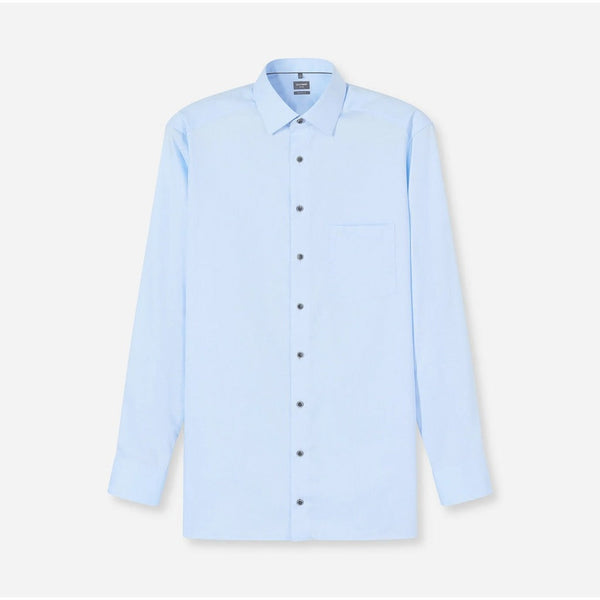 OLYMP LUXOR SHIRT เสื้อเชิ้ตผู้ชายแขนยาว ทรงตรง  Modern Fit สีฟ้า SPRI26