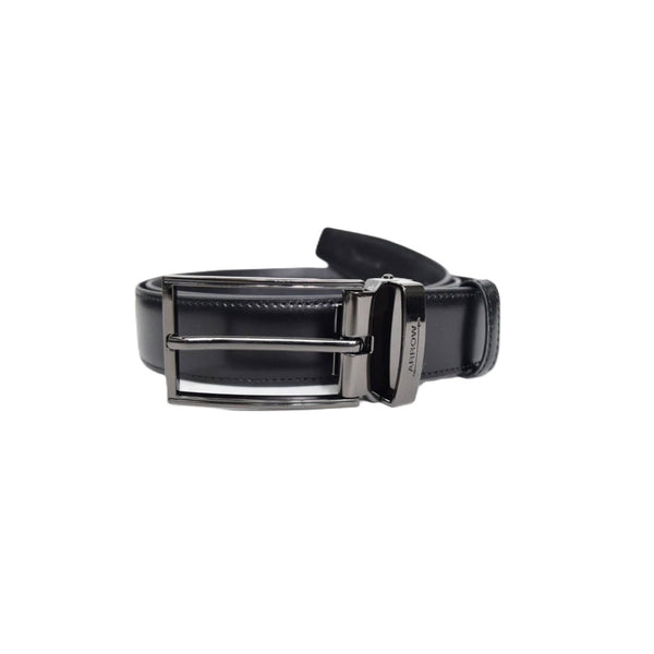 ARROW  เข็มขัดหัวหมุด Pin Belt (หนังวัวแท้อิตาลี) สีดำ รุ่น MYCB136