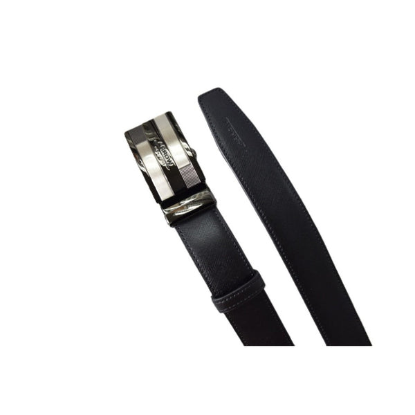 ARROW เข็มขัดผู้ชาย หัวออโต้ล็อค (หนังวัวแท้จากอิตาลี) สีดำ รุ่น MYCB587 ICCSHOPPING