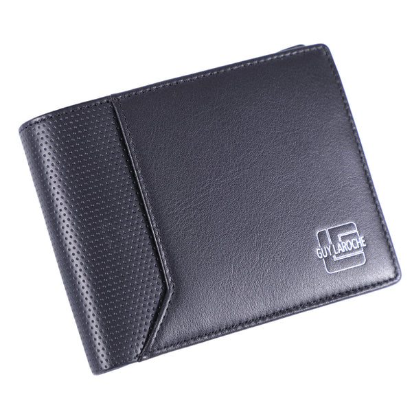 Guy Laroche กระเป๋าสตางค์หนัง สามทาง สีดำ รุ่น MGW08423S6BLW