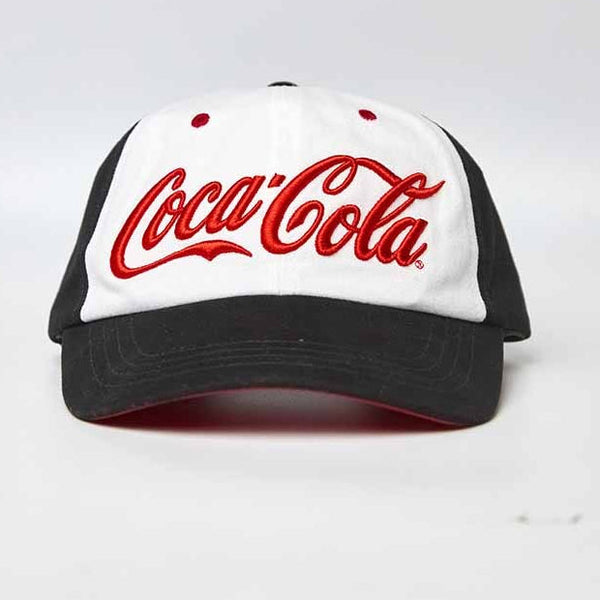 era-won | Coca Cola Baseball Cap  สำหรับคุณผู้ชาย และ คุณผู้หญิง สีดำ/ขาว