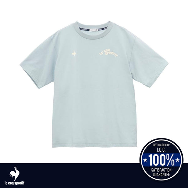 le coq sportif เสื้อยืดแขนสั้นลายกราฟิกกีฬา (ลำลอง, ออกกำลังกาย, กันแดด, แห้งเร็ว, T-shirt, Sport) ICCSHOPPING