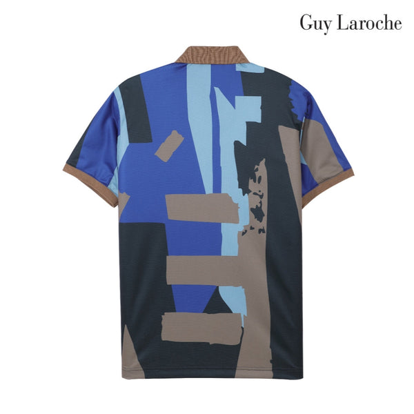 Guy Laroche เสื้อโปโลแขนสั้น พิมพ์ลาย ทรง SLIM FIT รุ่น BKL7300S6NV Guy Laroche