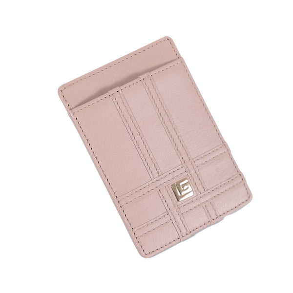 Guy Laroche กระเป๋าใส่นามบัตรหนังเรียบ สีน้ำตาล รุ่น AGP0901NS6BES ICCSHOPPING