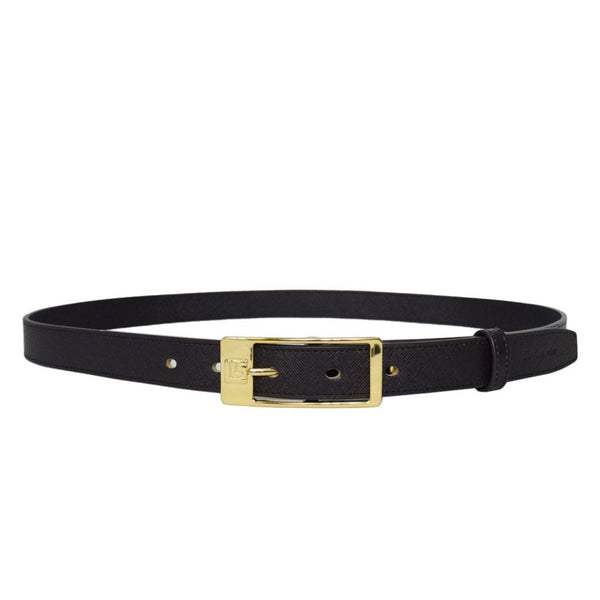 Guy Laroche เข็มขัดหนังผู้หญิง หัวหมุด สีดำ รุ่น AGB0013PS6BL38 ICCSHOPPING