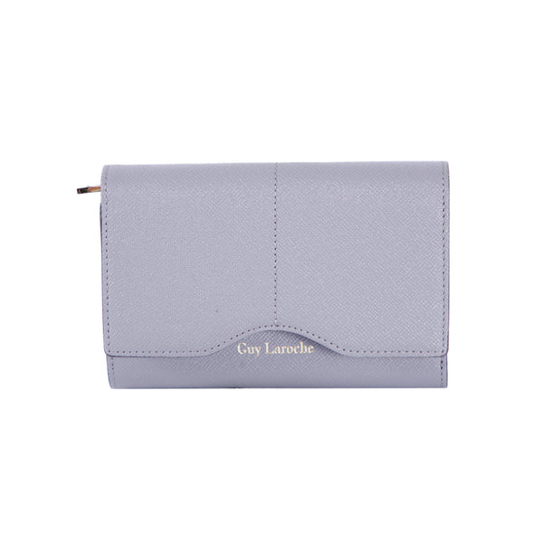 Guy Laroche กระเป๋าสตางค์ผู้หญิง 3 พับสั้น สีเทา รุ่น AGP09112S6GYS ICCSHOPPING