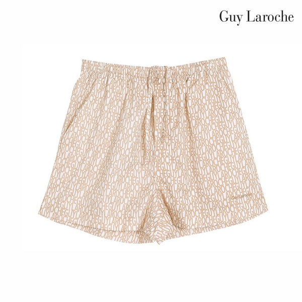 Guy Laroche กางเกงขาสั้น เหนือเข่า Cotton สัมผัสนุ่ม บางเบา สวมใส่สบาย สีครีม JPX5973W6CR
