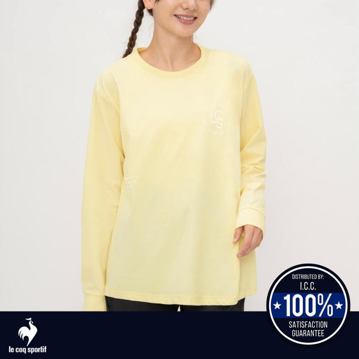 Le Coq Sportif เสื้อยืดแขนยาวผู้หญิง Helanca Sunscreen NIR ICCSHOPPING
