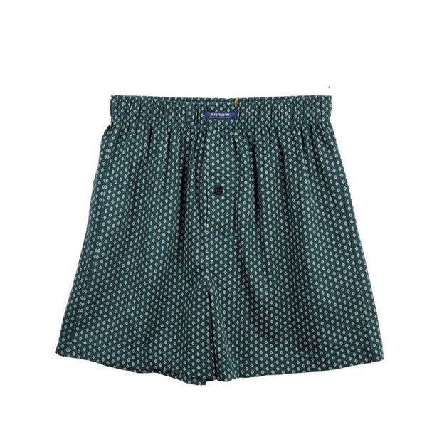 [ NEW ITEM ] ARROW BOXER SHORTS กางเกงบ๊อกเซอร์ชาย พิมพ์ลาย สีเขียว MXWX121 ICCSHOPPING
