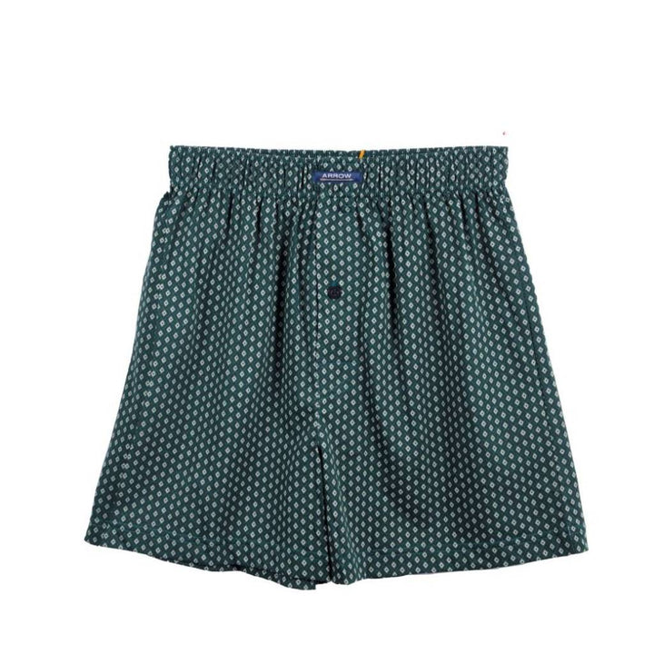 [ NEW ITEM ] ARROW BOXER SHORTS กางเกงบ๊อกเซอร์ชาย พิมพ์ลาย สีเขียว MXWX121 ICCSHOPPING